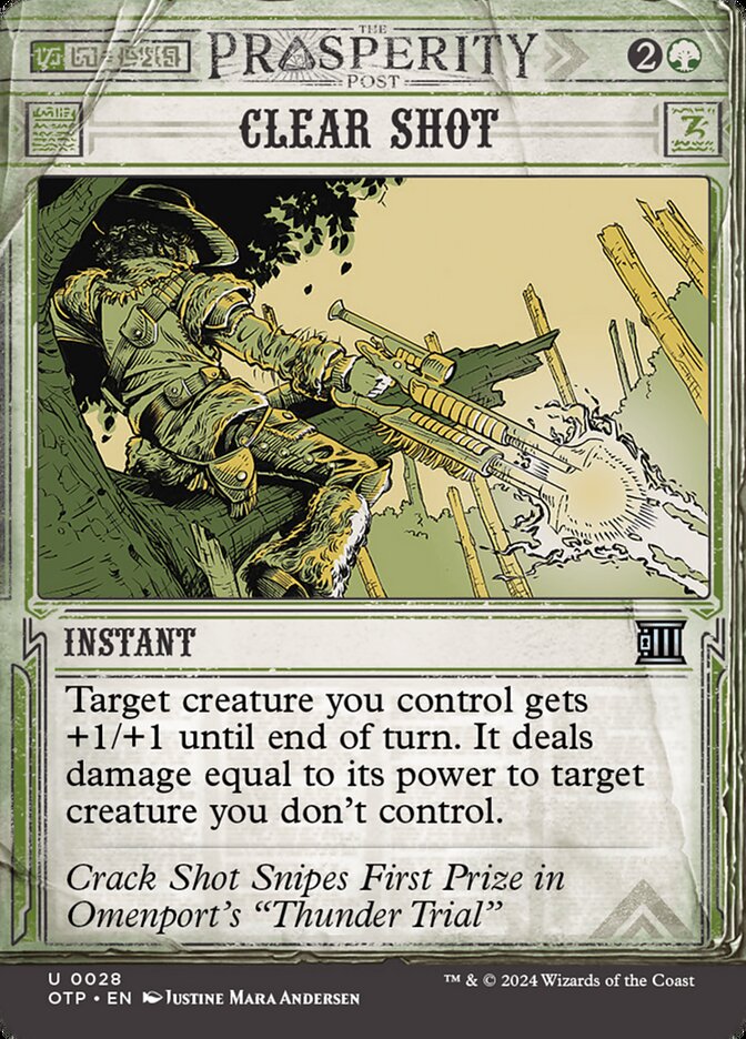 Clear Shot - [Foil, Showcase] Breaking News (OTP)