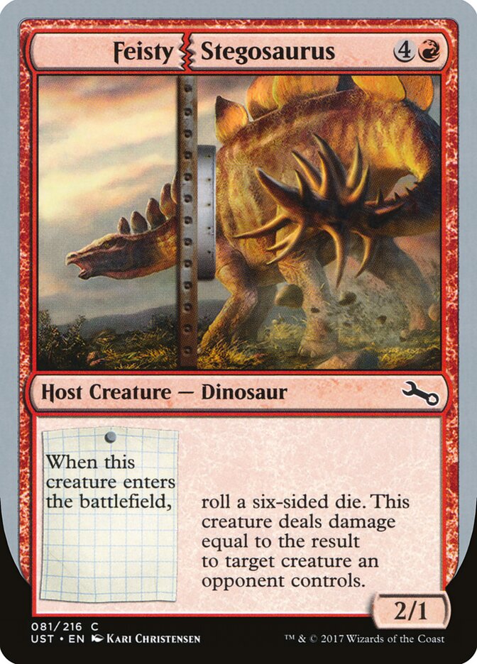 Feisty Stegosaurus (81) - Unstable (UST)