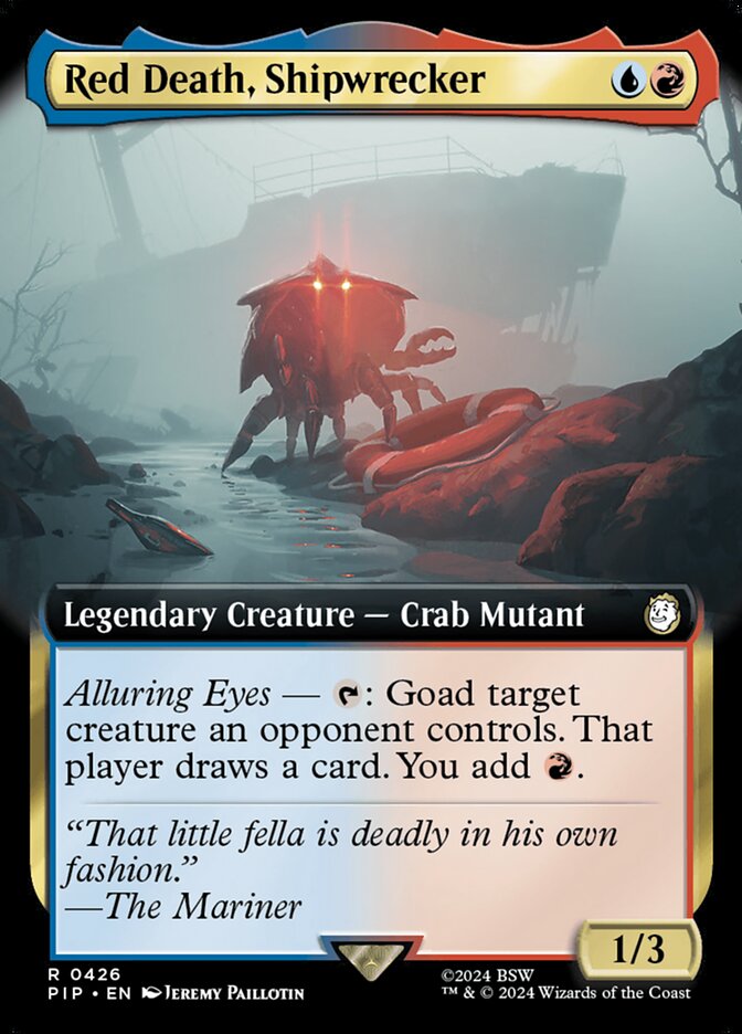 Red Death, Shipwrecker - [Foil, Extended Art] Fallout (PIP)