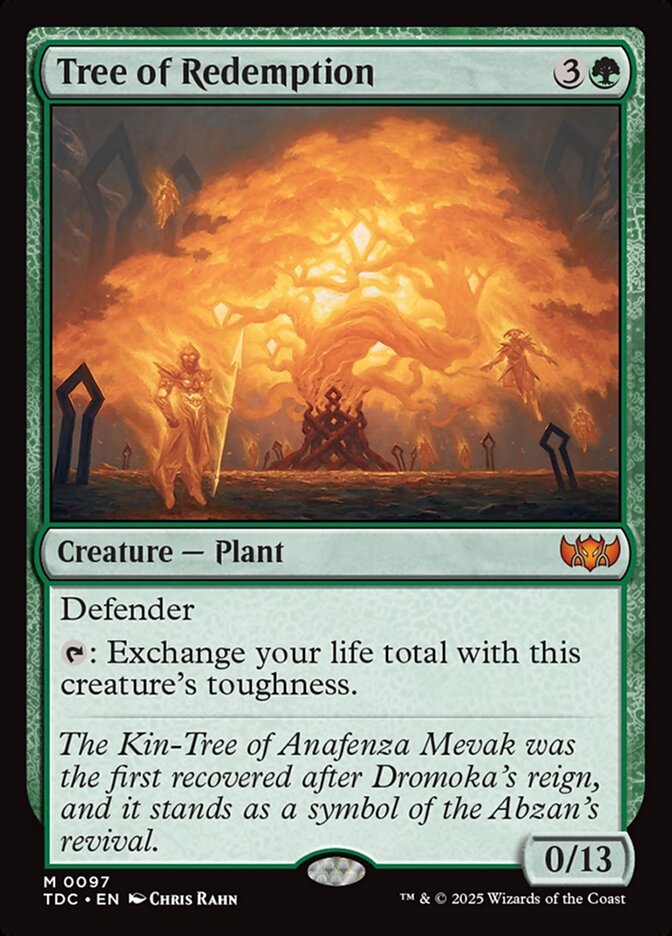 Tree of Redemption - Tarkir: Dragonstorm Commander (TDC)