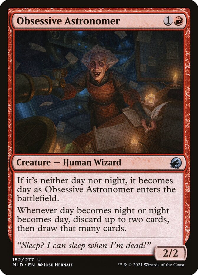Obsessive Astronomer (152) - Innistrad: Midnight Hunt (MID)