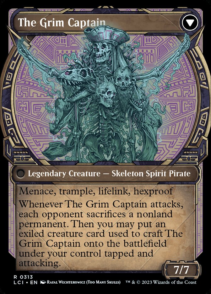 Throne of the Grim Captain // The Grim Captain (313) - The Lost Caverns of Ixalan (LCI)