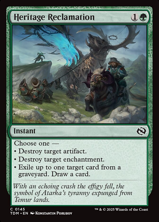 Heritage Reclamation (145) - [Foil] Tarkir: Dragonstorm (TDM)