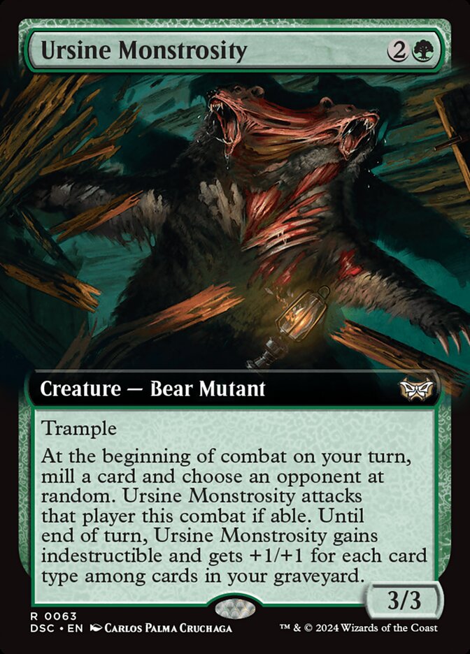 Ursine Monstrosity (63) - Duskmourn: House of Horror Commander (DSC)
