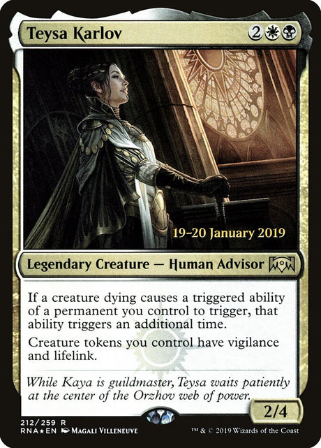 Teysa Karlov (212s) - Ravnica Allegiance Promos (PRNA)