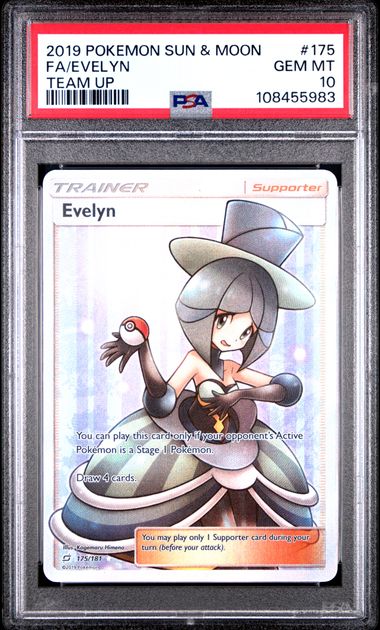 Evelyn (Full Art) - [Graded PSA 10] - SM - Team Up (SM9)