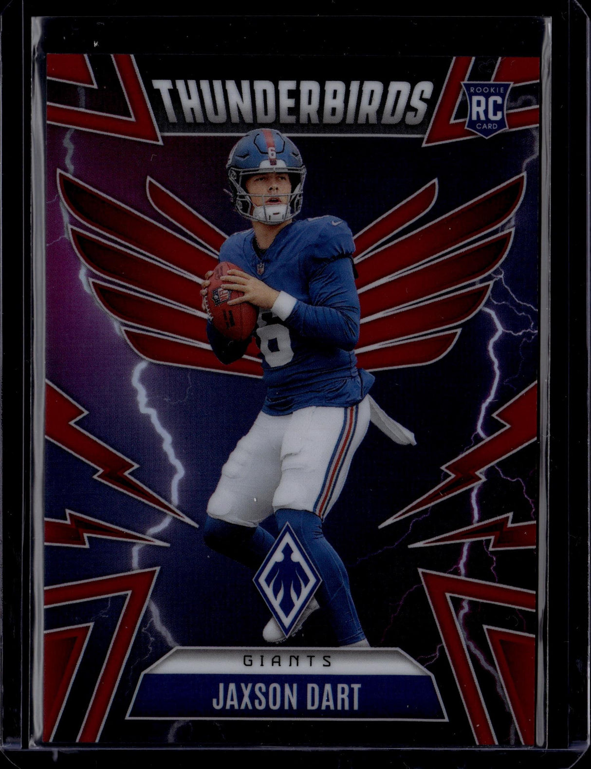 2025 Panini Phoenix #38 Jaxson Dart Thunderbirds Red Prizm #/249