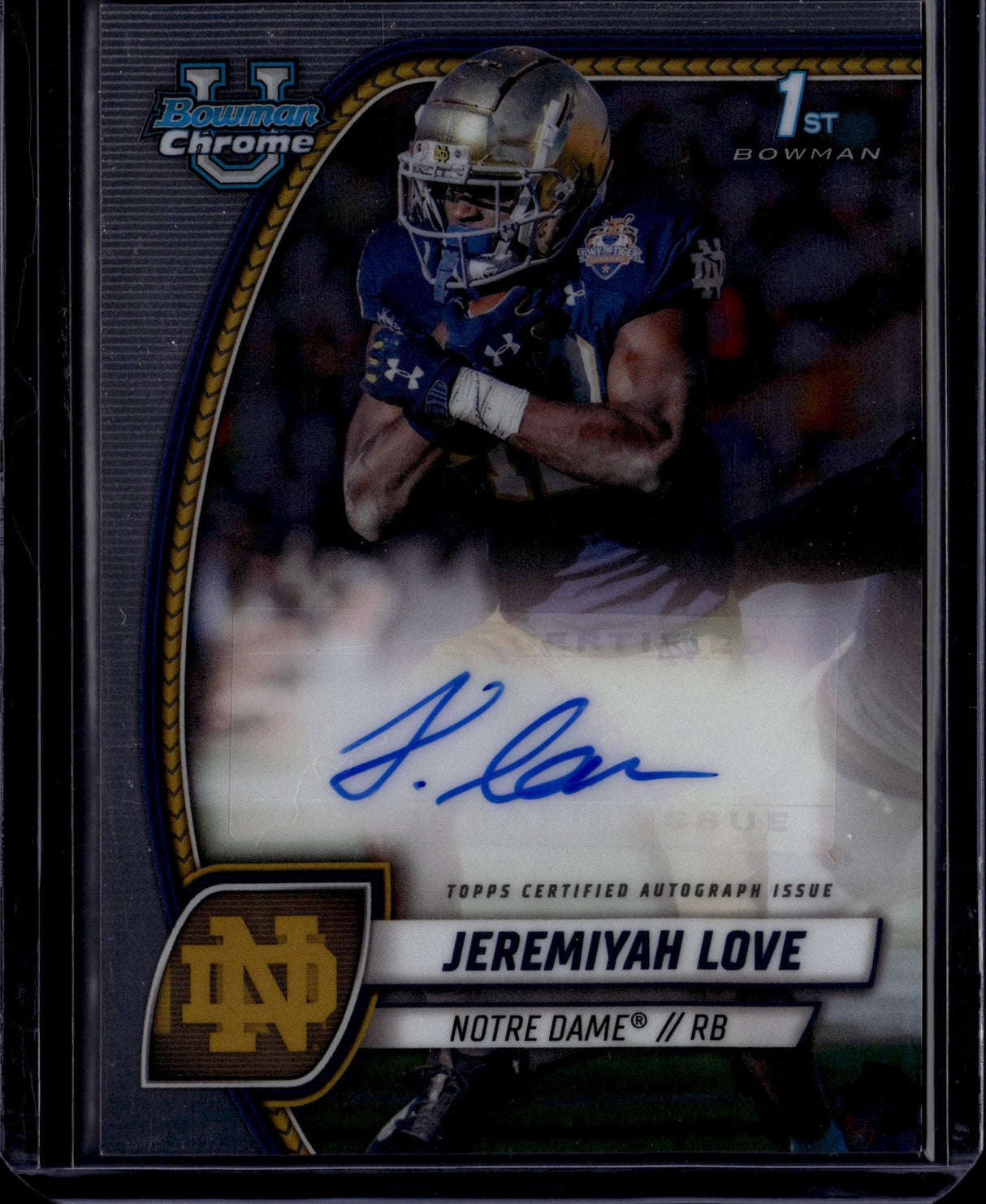 2024 Bowman University Chrome #PA-JLO Jeremiyah Love Prospect Autographs