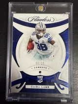 2020 Panini Flawless #107 CeeDee Lamb Sapphire #/10