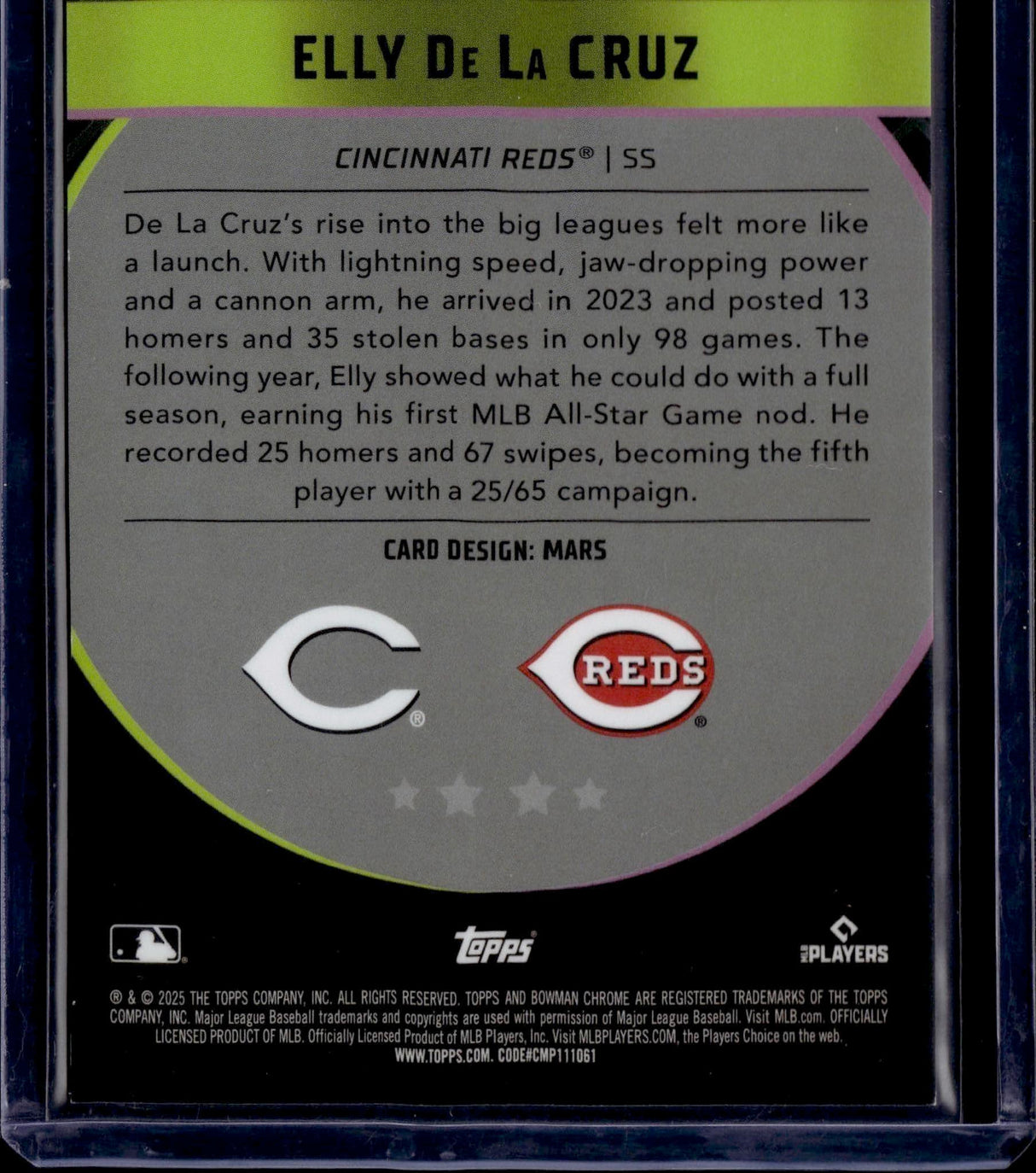 2025 Bowman Chrome Elly De La Cruz Bowman Ascensions Red /5