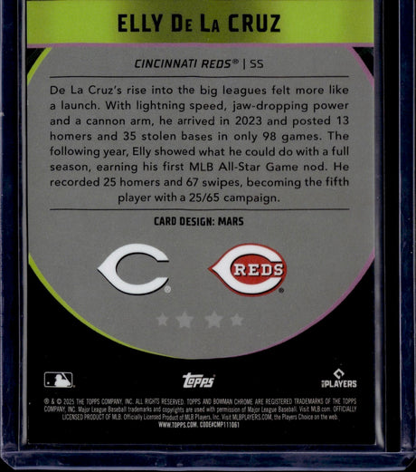 2025 Bowman Chrome Elly De La Cruz Bowman Ascensions Red /5