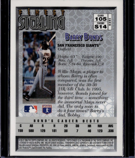 1996 Finest #105 Barry Bonds
