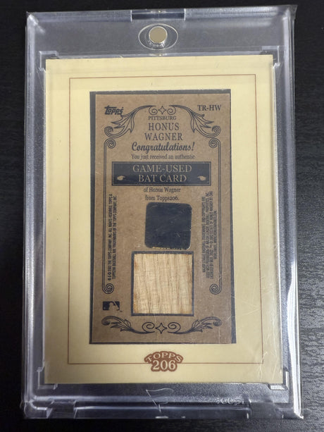2002 Topps 206 #TR-HW Honus Wagner Framed Relics (Series 1)