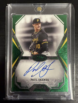 2025 Topps Tier One Paul Skenes Tier One Talent Autographs Green Foil /20