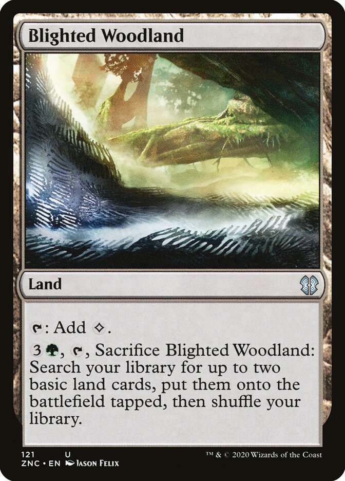 Blighted Woodland (121) - Zendikar Rising Commander (ZNC)