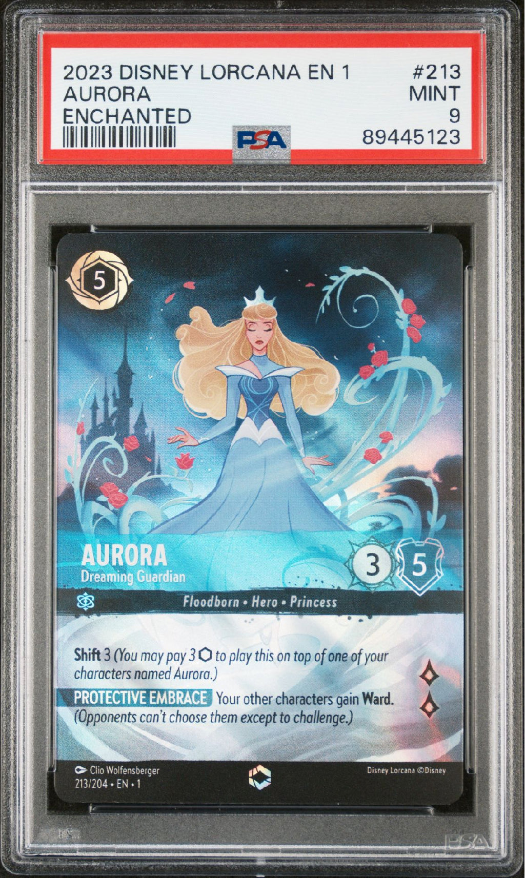 Aurora - Dreaming Guardian - [Foil, Enchanted, Graded PSA 9] The First Chapter (1)