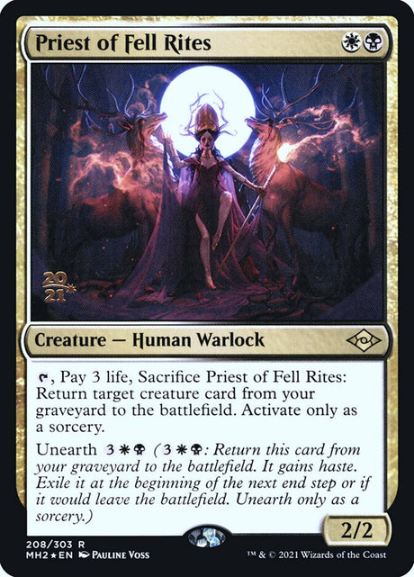 Priest of Fell Rites (208s) - Modern Horizons 2 Promos (PMH2)