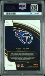 2018 Panini Select #222 Derrick Henry Red Prizm PSA 9 #/49