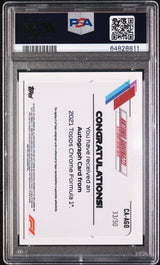 2021 Topps Chrome Formula 1 Antonio Giovinazzi Auto Gold /50 PSA 9