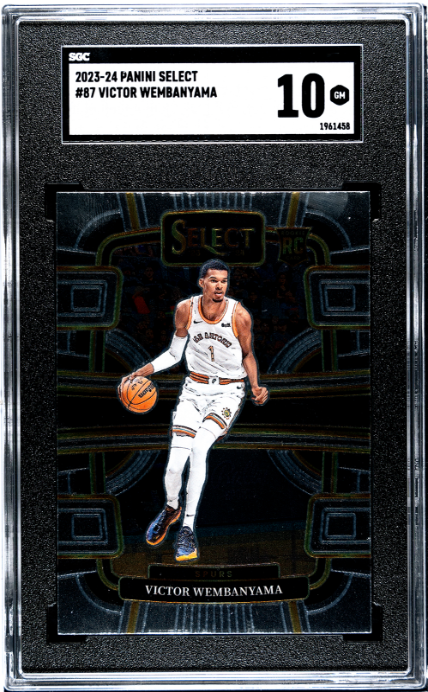 2023-24 Panini Select #87 Victor Wembanyama SGC 10
