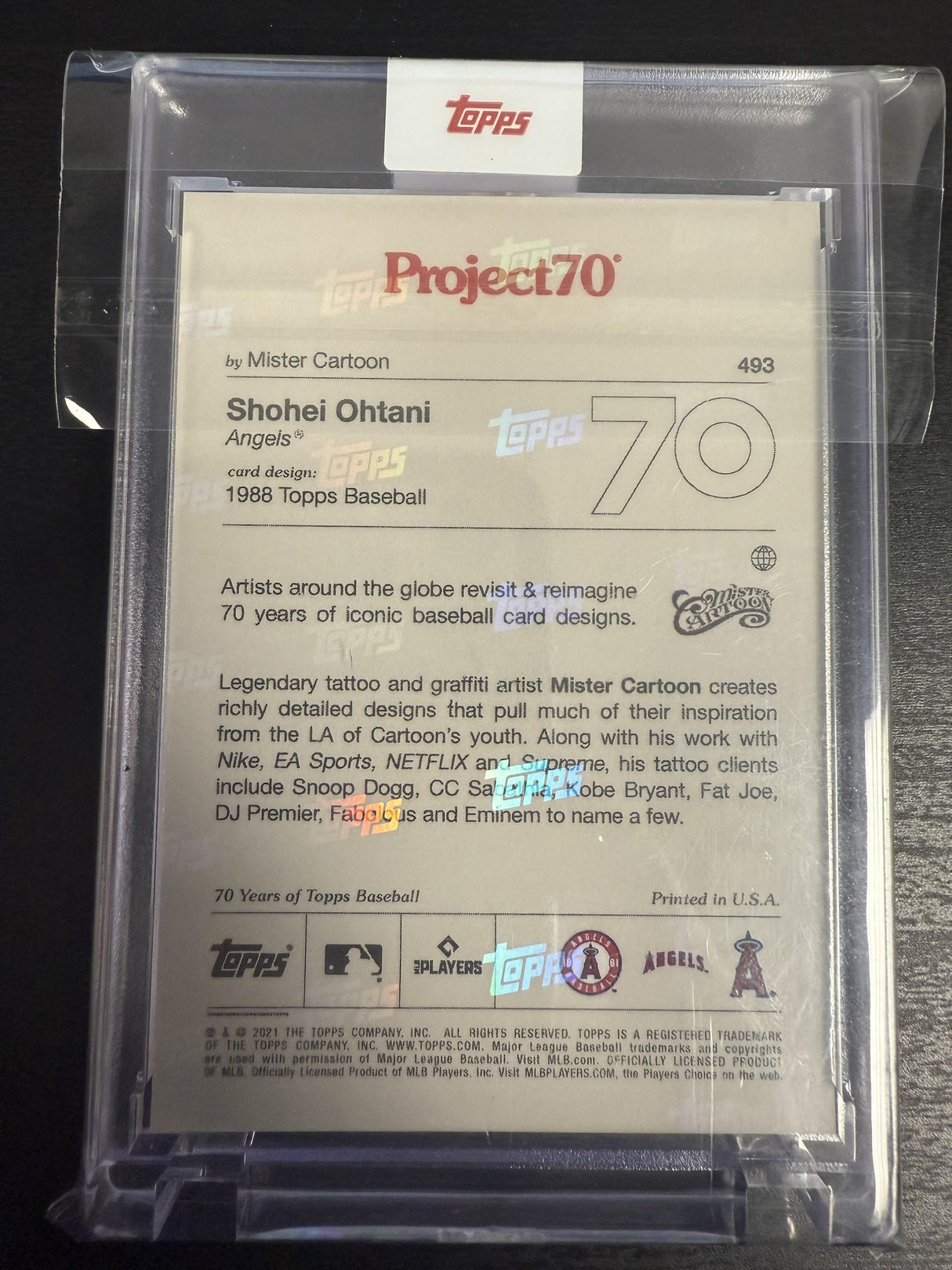 2021 Topps Project70 Shohei Ohtani #493