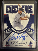 2023 Panini Flawless #ES-WB Wade Boggs Excellence Signatures Sapphire #/15
