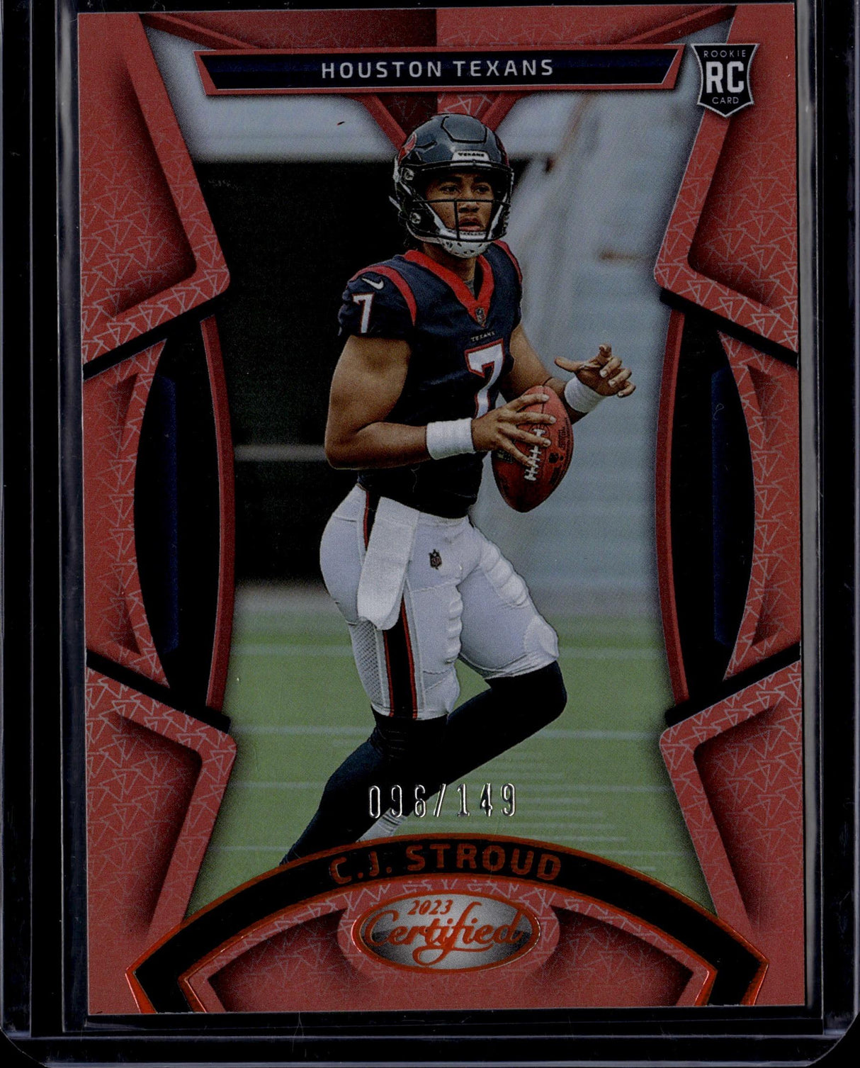 2023 Panini Certified #104 C.J. Stroud Mirror Orange #/149