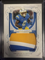 2025 National Treasures Omarion Hampton Framed Fabric /25