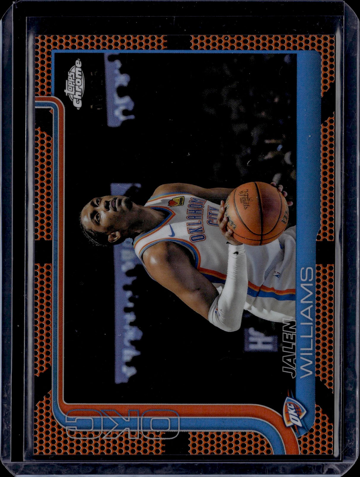 2025-26 Topps Chrome #187 Jalen Williams Orange Basketball Refractor #/25