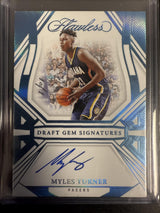 2023-24 Panini Flawless #DGS-MYT Myles Turner Draft Gems Signatures Platinum #/1