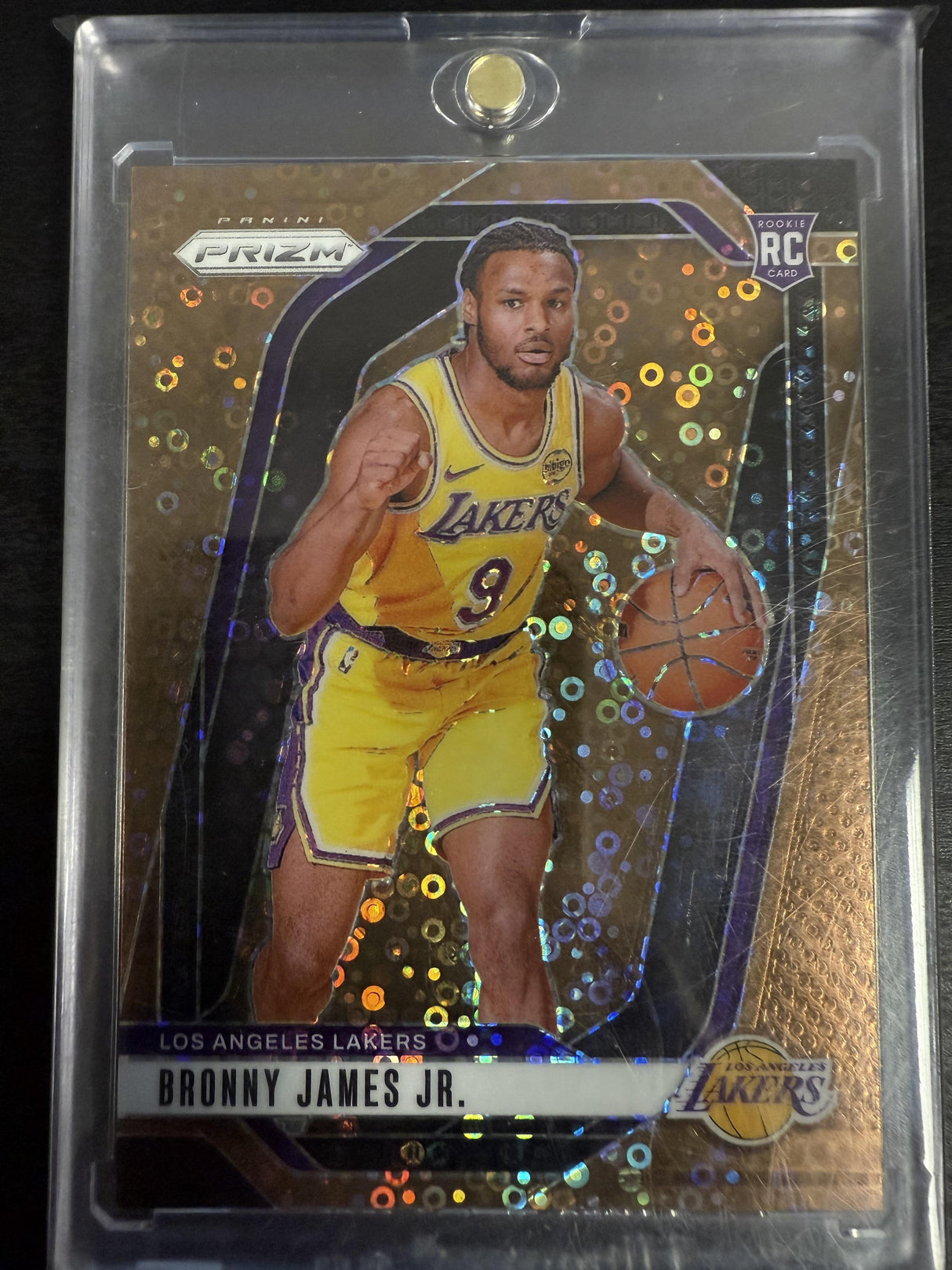 2024-25 Panini Prizm #243 Bronny James Jr. Prizms Fast Break Bronze #/20