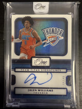 2022-23 Panini One and One Jalen Williams Team Titans Signatures Blue /49