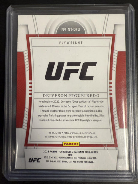 2023 Panini Chronicles Deiveson Figueiredo National Treasures Auto /99