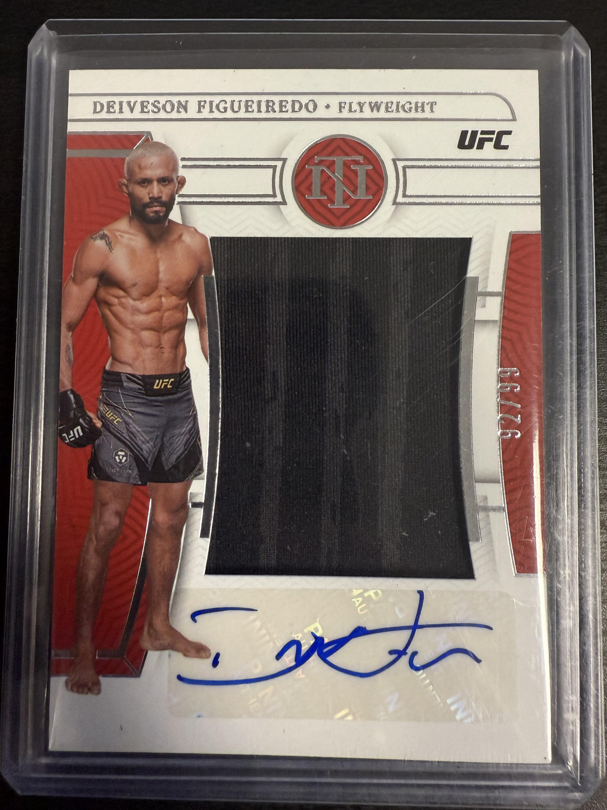 2023 Panini Chronicles Deiveson Figueiredo National Treasures Auto /99