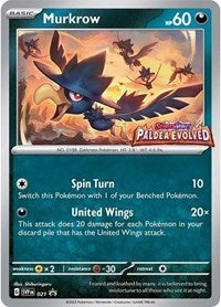 Murkrow - 021 (Prerelease) (21) - SV: Scarlet & Violet Promo Cards (SVP)