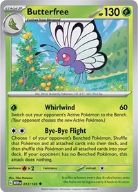 Butterfree (12) - SV: Scarlet & Violet 151 (MEW)