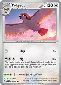 Pidgeot (18) - SV: Scarlet & Violet 151 (MEW)