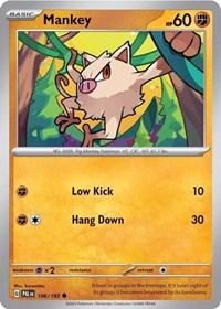 Mankey - 106/193 (Cosmos Holo) (106) - Miscellaneous Cards & Products (MCAP)