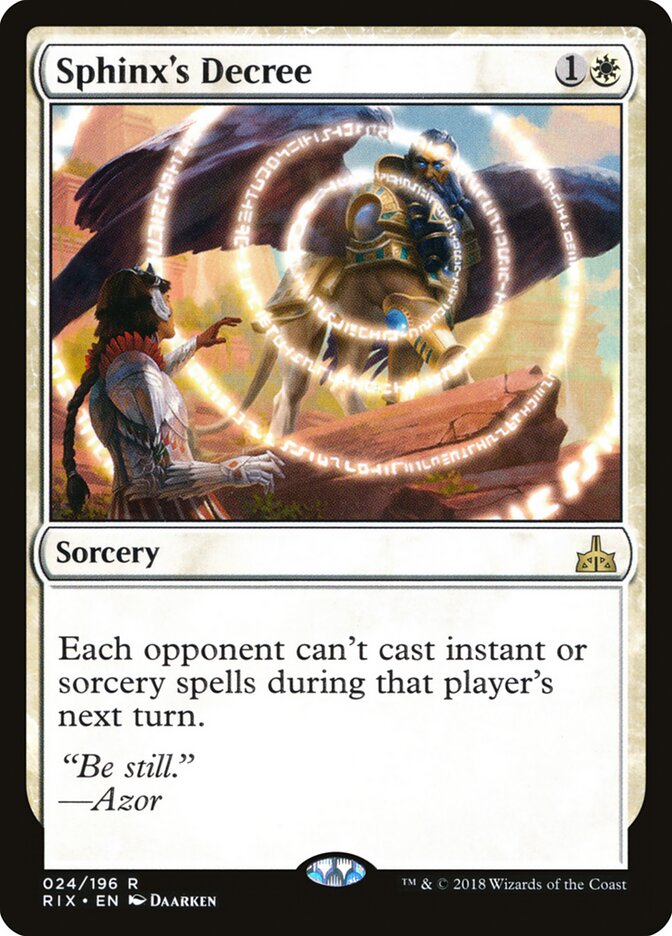 Sphinx's Decree (24) - Rivals of Ixalan (RIX)