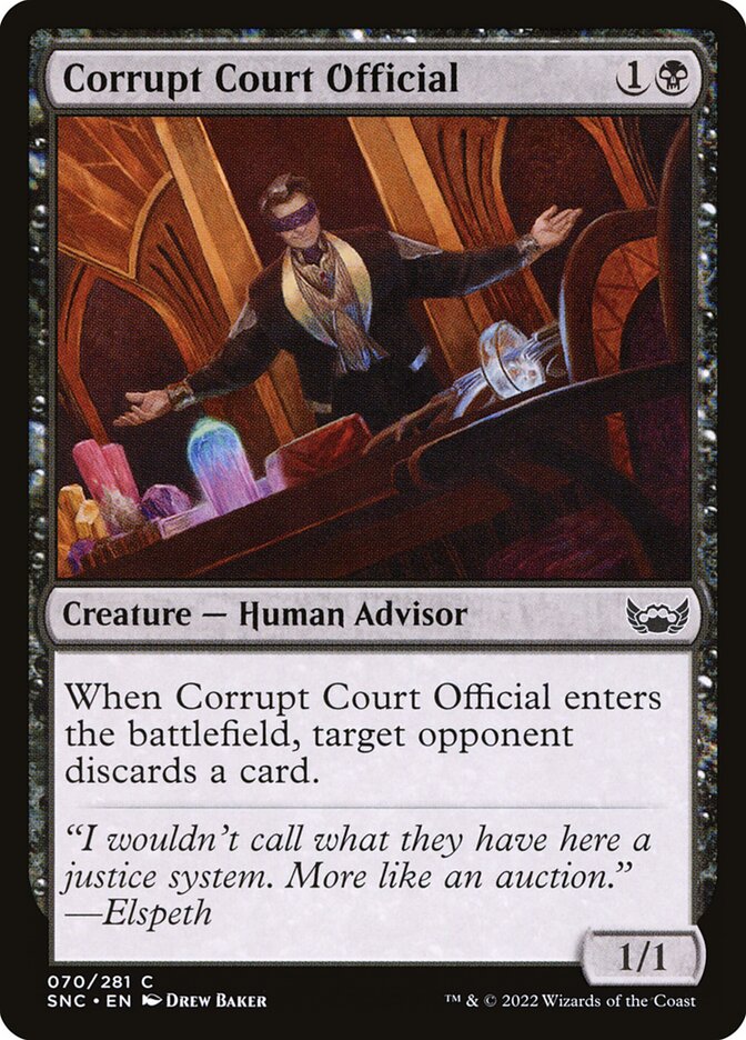 Corrupt Court Official (70) - Streets of New Capenna (SNC)