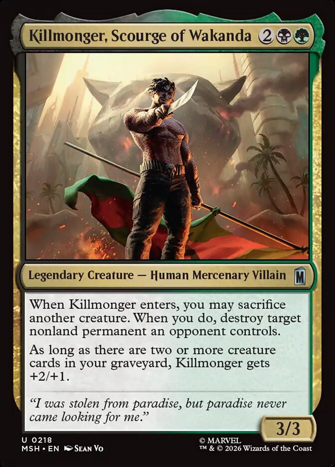 Killmonger, Scourge of Wakanda (218) - Marvel Super Heroes (MSH)