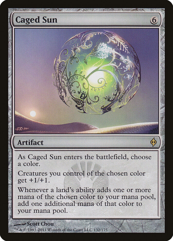 Caged Sun (132) - New Phyrexia (NPH)