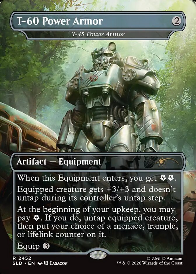 T-60 Power Armor - T-45 Power Armor (2452) - Secret Lair Drop (SLD)
