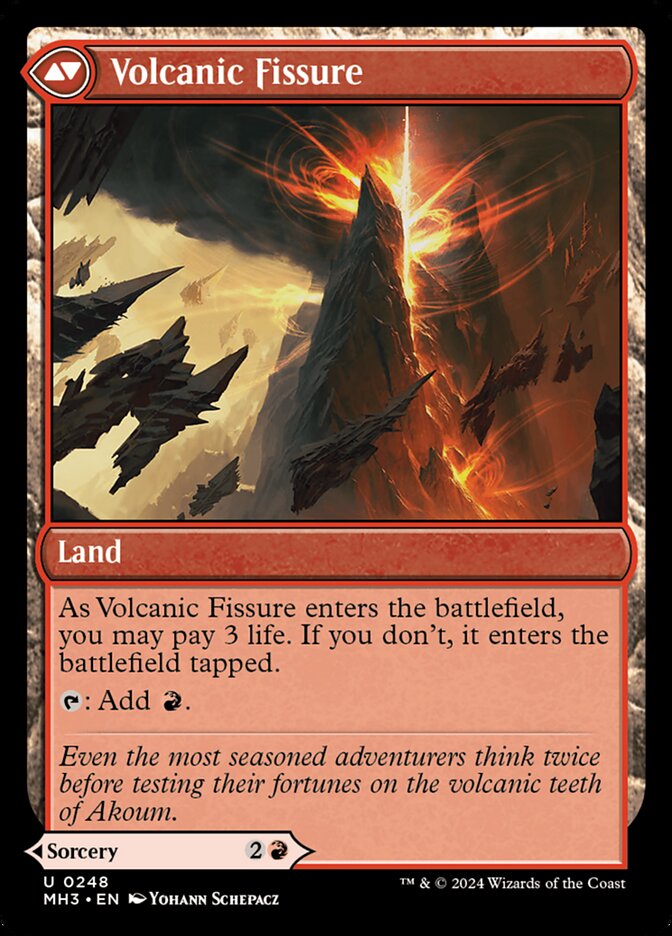 Sundering Eruption // Volcanic Fissure (248) - Modern Horizons 3 (MH3)