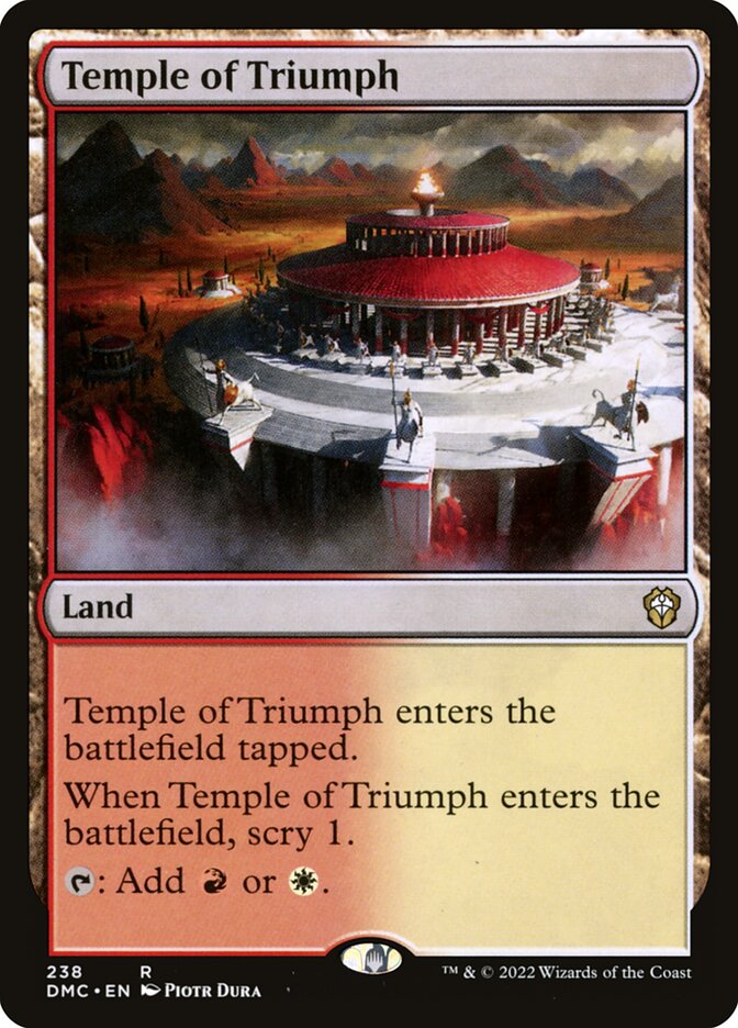 Temple of Triumph (238) - Dominaria United Commander (DMC)