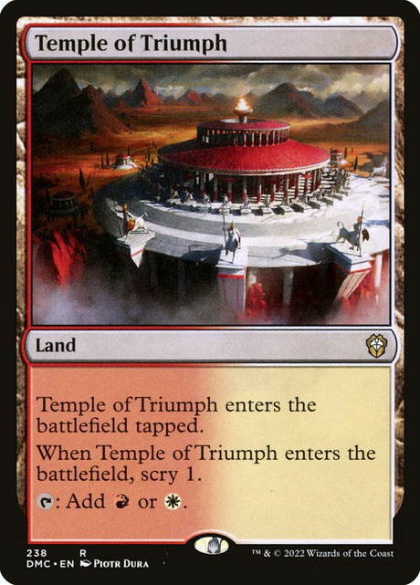 Temple of Triumph (238) - Dominaria United Commander (DMC)