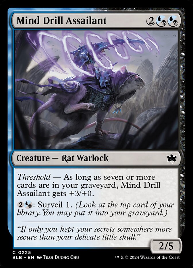 Mind Drill Assailant (225) - Bloomburrow (BLB)