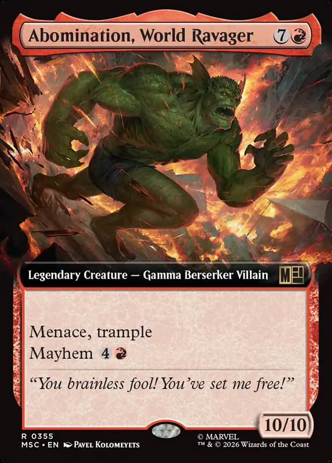 Abomination, World Ravager (355) - Marvel Super Heroes Commander (MSC)