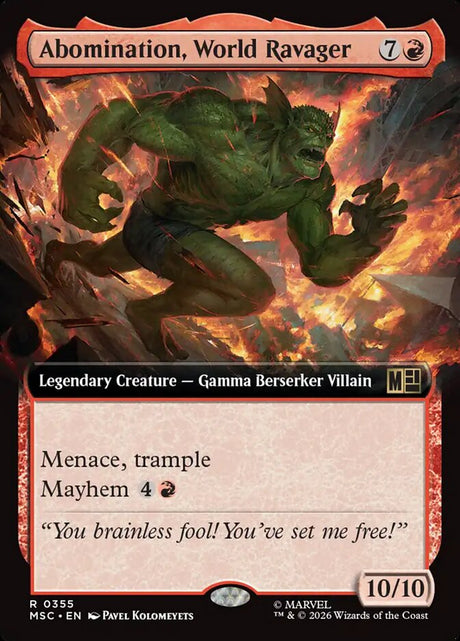 Abomination, World Ravager (355) - Marvel Super Heroes Commander (MSC)