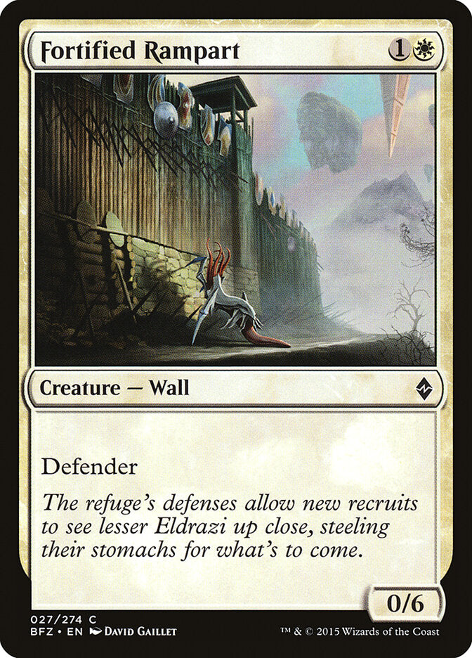 Fortified Rampart (27) - Battle for Zendikar (BFZ)